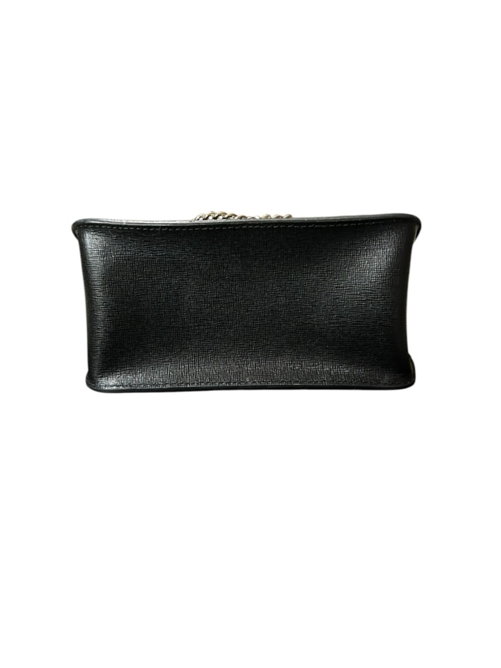 FURLA Bella Mini Crossbody Shoulder Handbag Black Saffiano Leather LIKE NEW - Picture 10 of 14